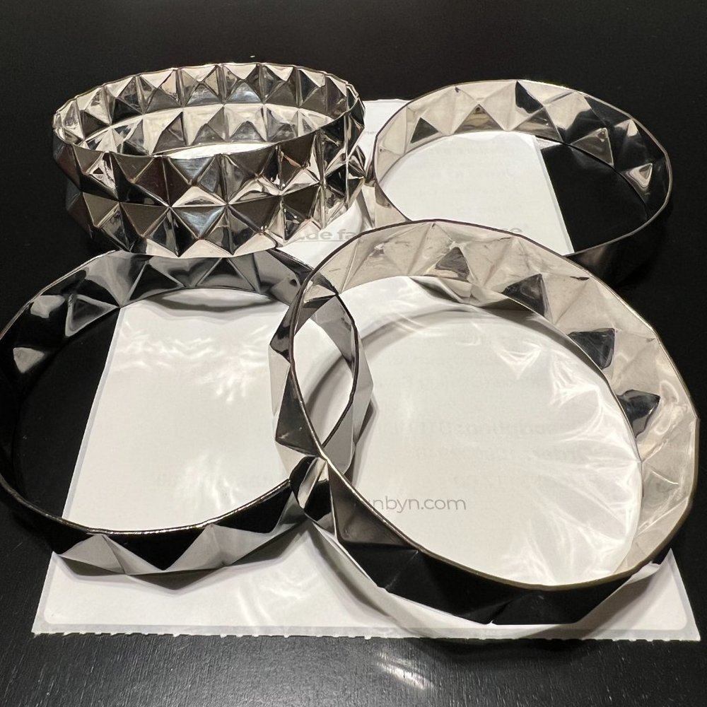 Bundle Silver Bangle Bracelets - image 2